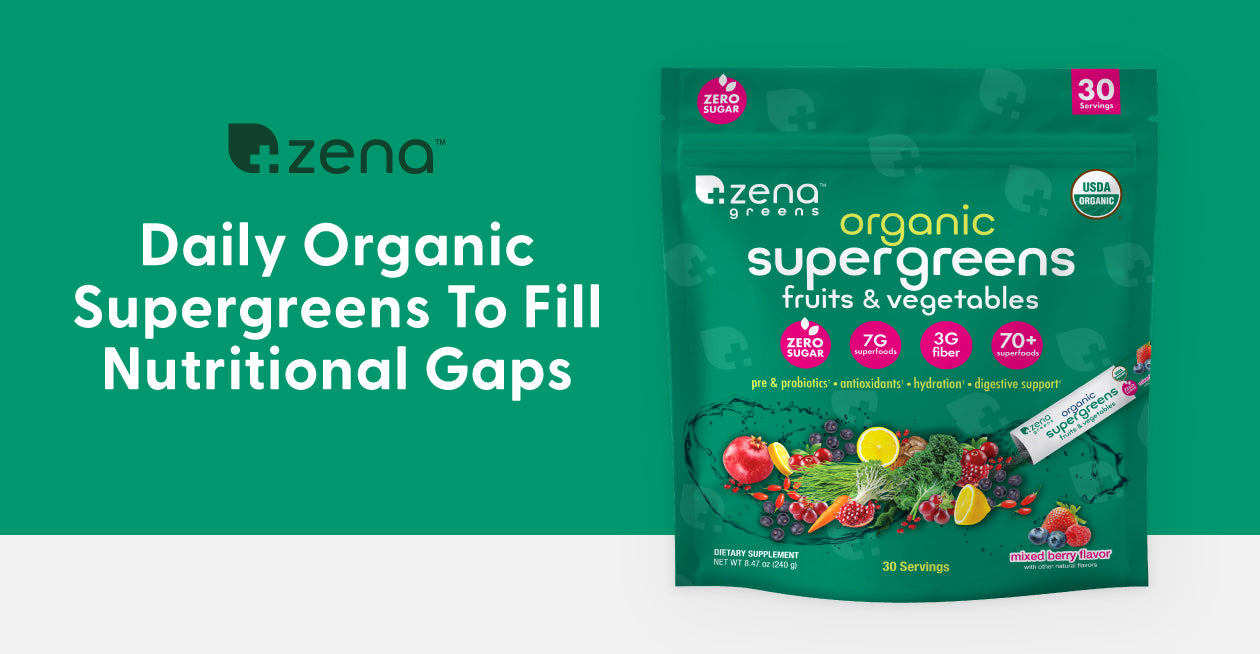 Zena Nutrition - USDA Certified Organic Supergreens Powder