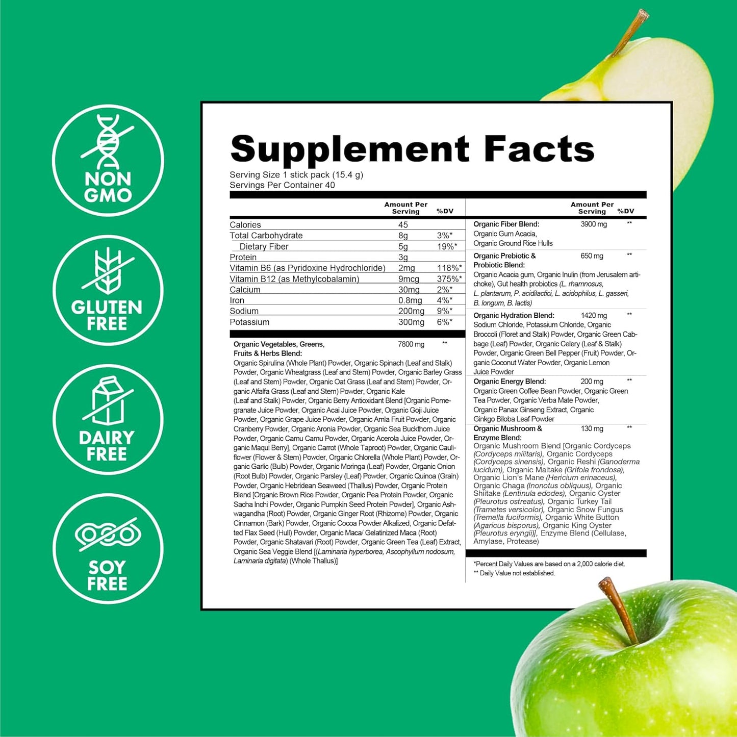 Zena Supergreens + Energy + Hydration