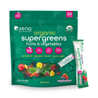 Organic Supergreens Berry stick packs