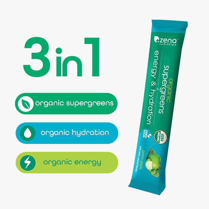 Zena Supergreens + Energy + Hydration