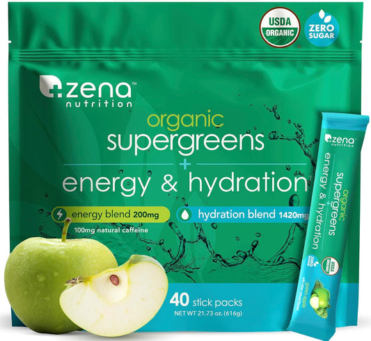 Zena Supergreens + Energy + Hydration