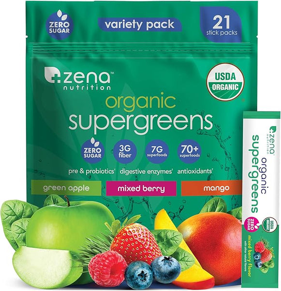 アソート GUTAN    11.4 Zena Supergreens Variety Pack – Zena Nutrition