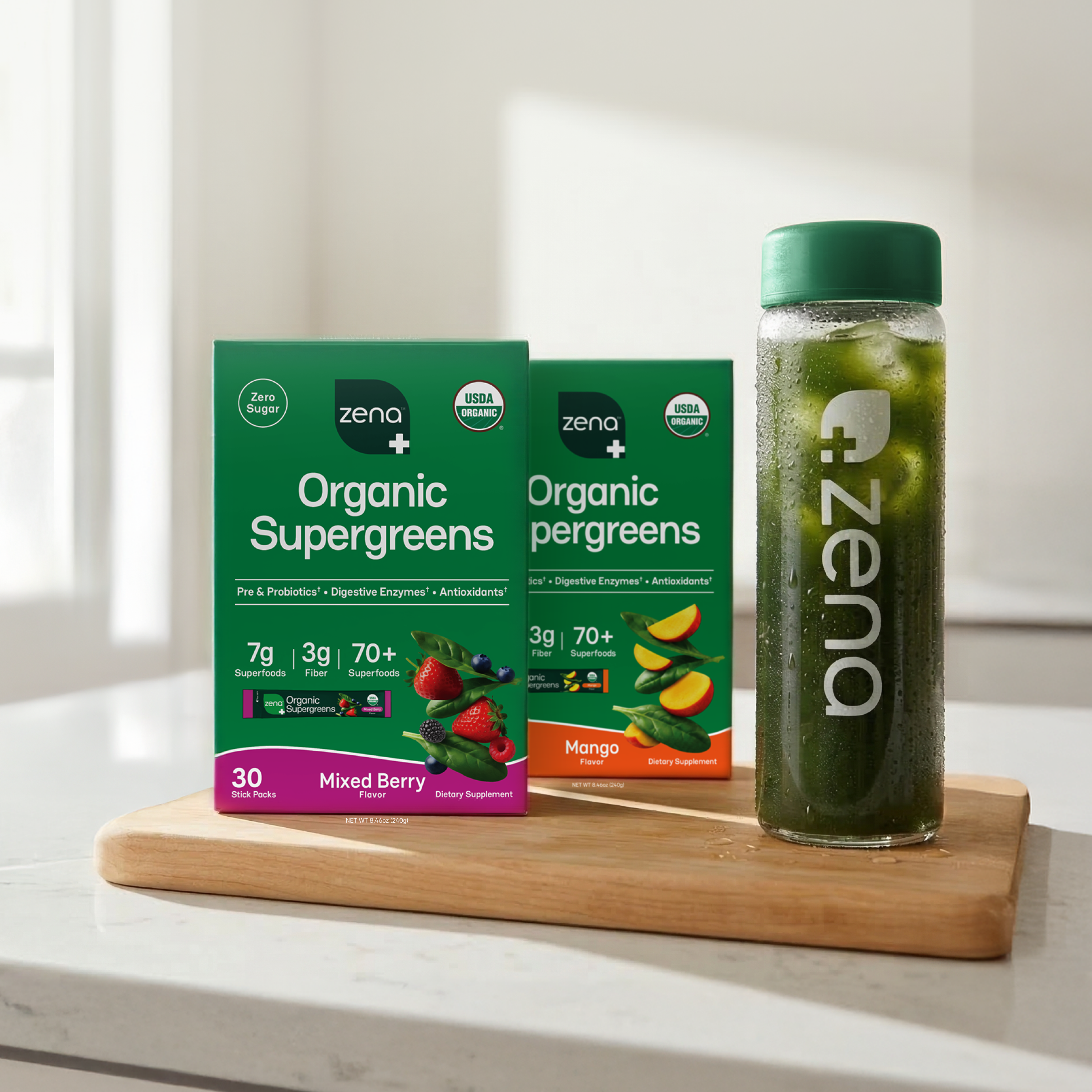 Zena Nutrition - USDA Certified Organic Supergreens Powder Zena Nutrition - USDA Certified Organic Supergreens Powder