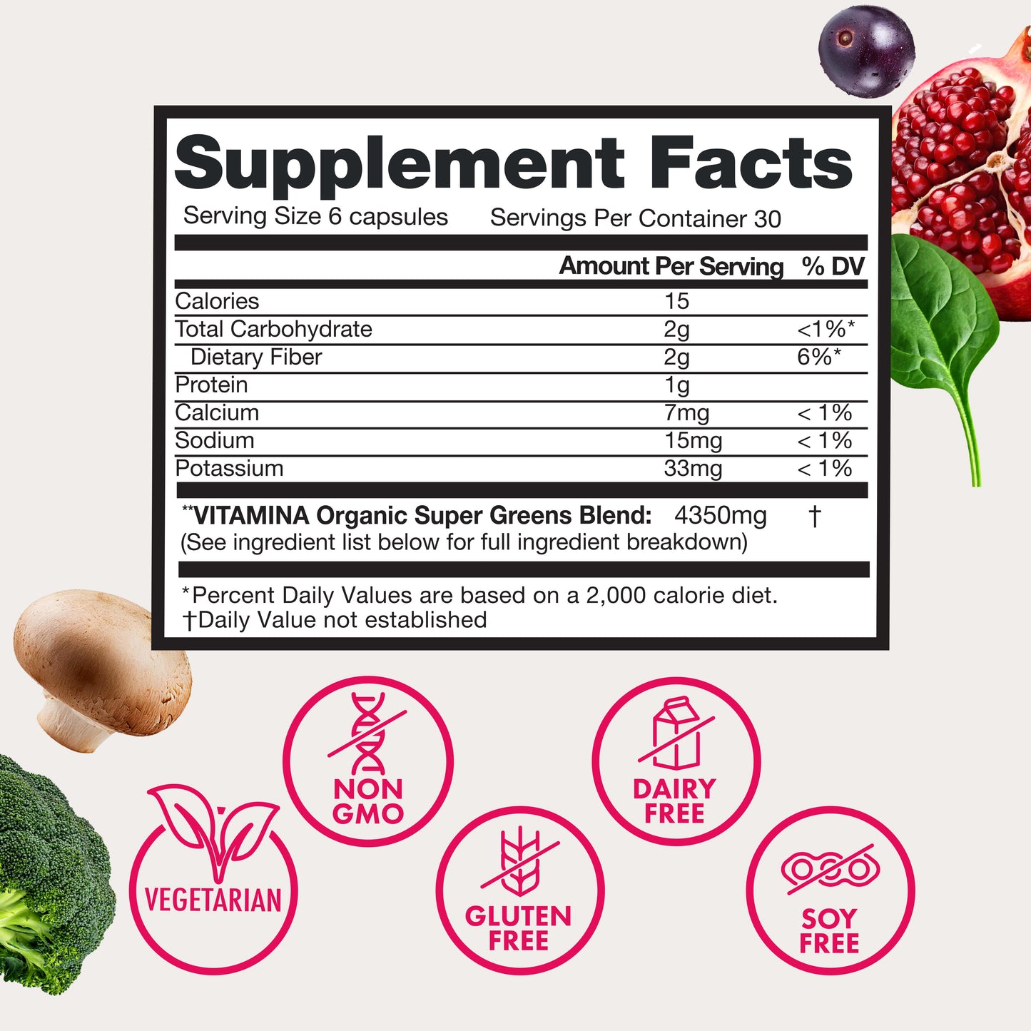 Zena Supergreens Capsules