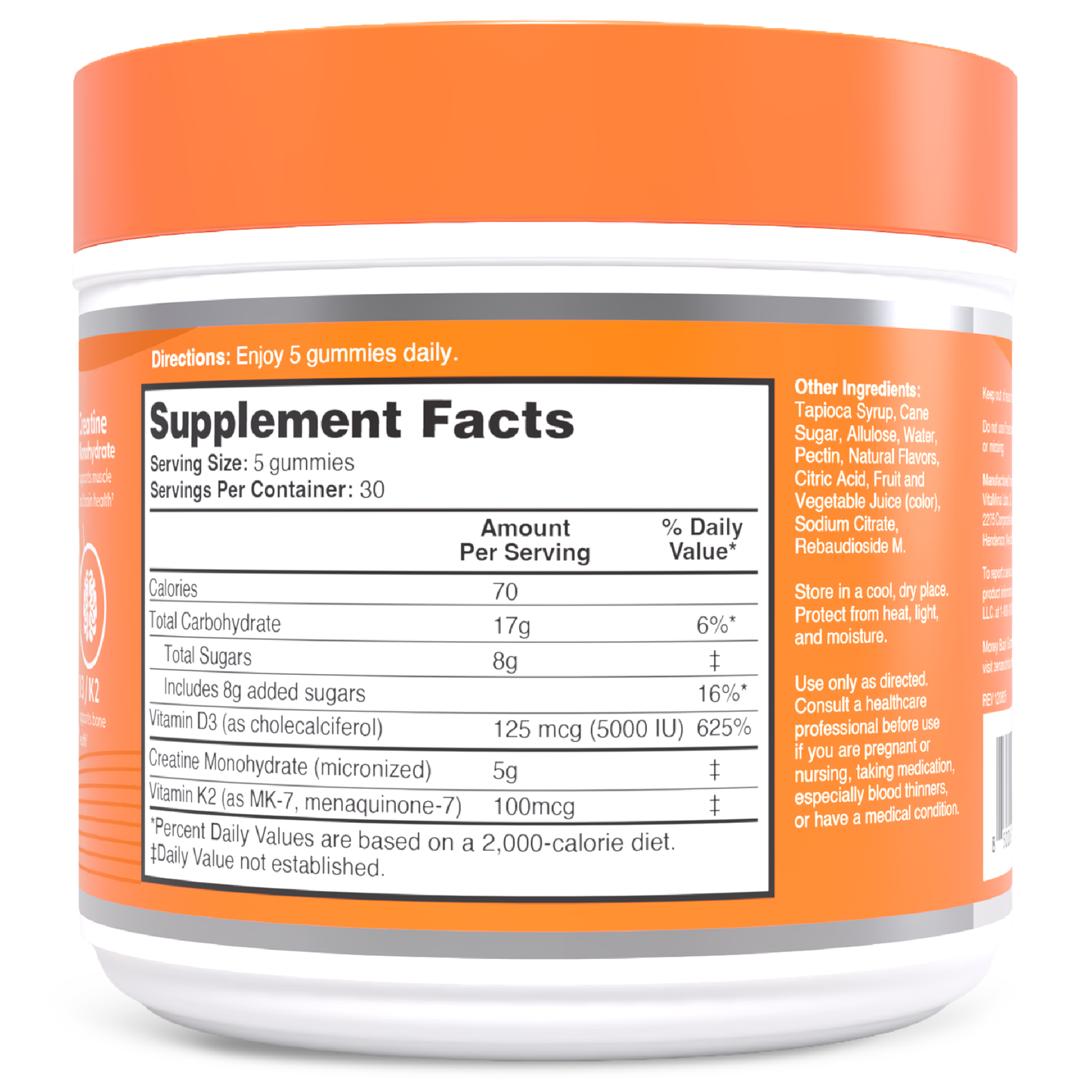 Creatine Gummies with D3 & K2