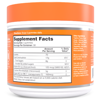 Creatine Gummies with D3 & K2