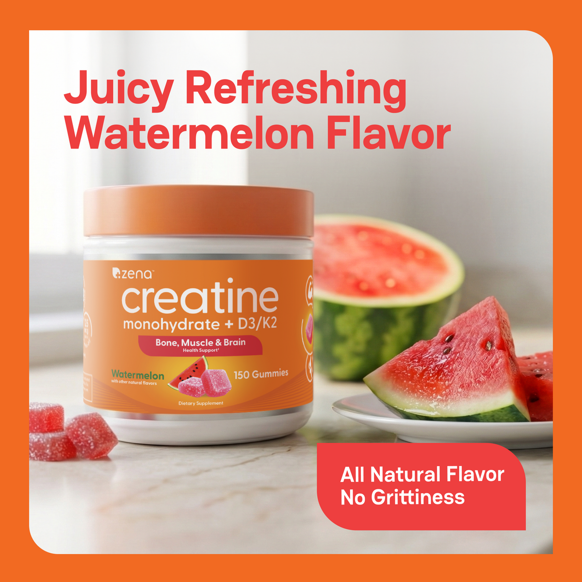 Creatine Gummies with D3 & K2 – Zena Nutrition