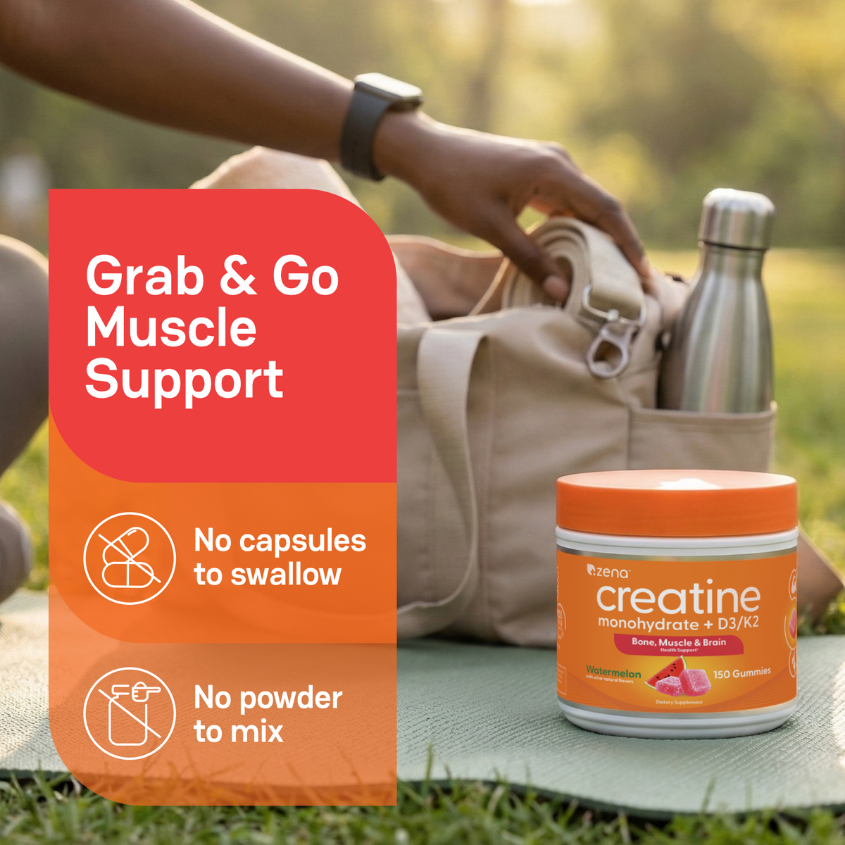 Creatine Gummies with D3 & K2 – Zena Nutrition