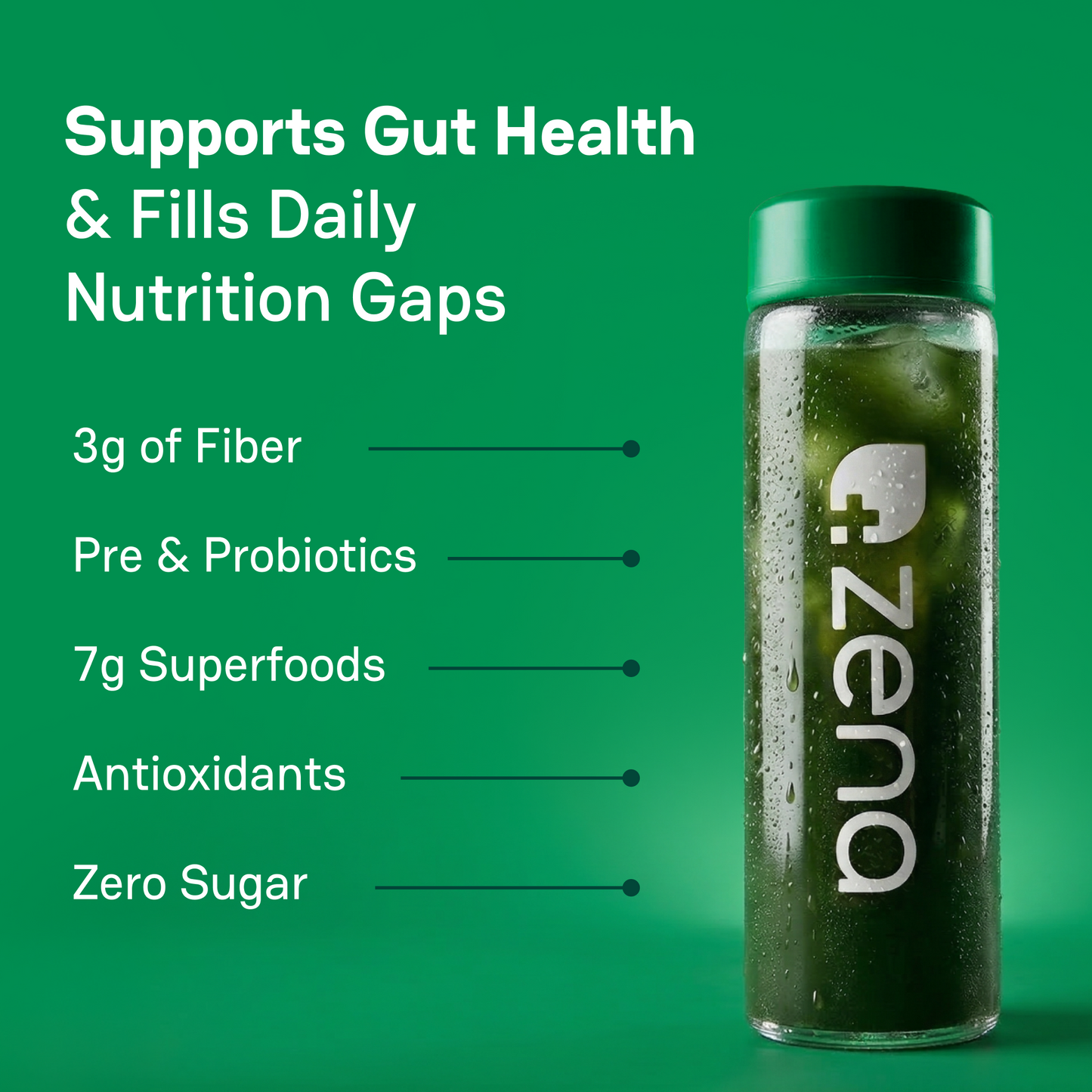Zena Organic Supergreens Stick Packs - 30ct Carton