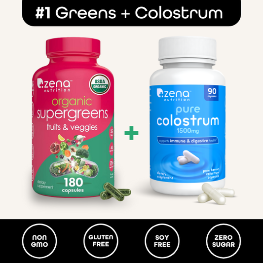 Supergreens + Colostrum Capsules Bundle