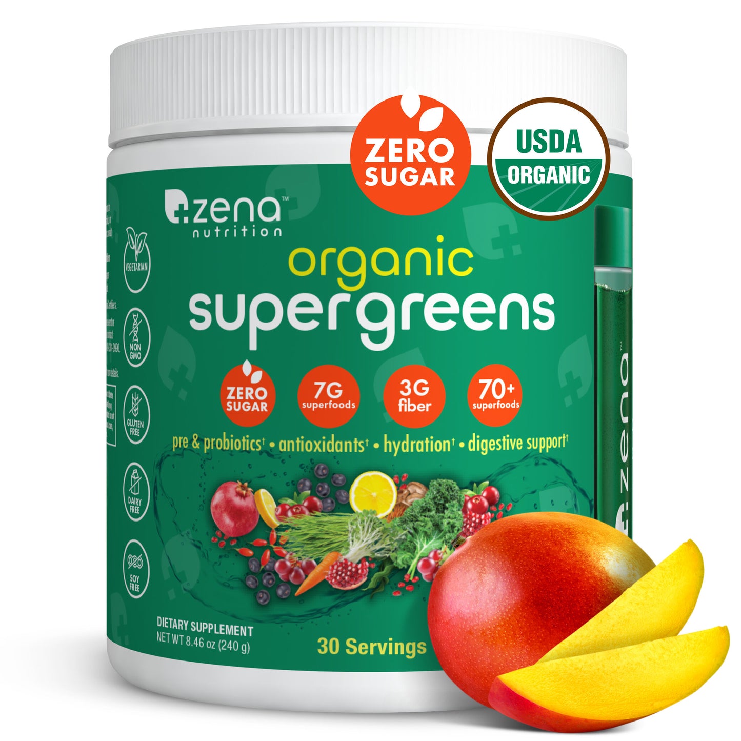 Zena Organic Supergreens Tub